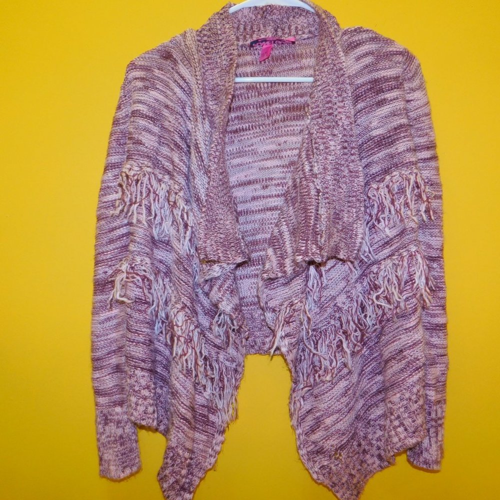 🔥 5/$25 Planet Gold Long Sleeve fringe cardigan